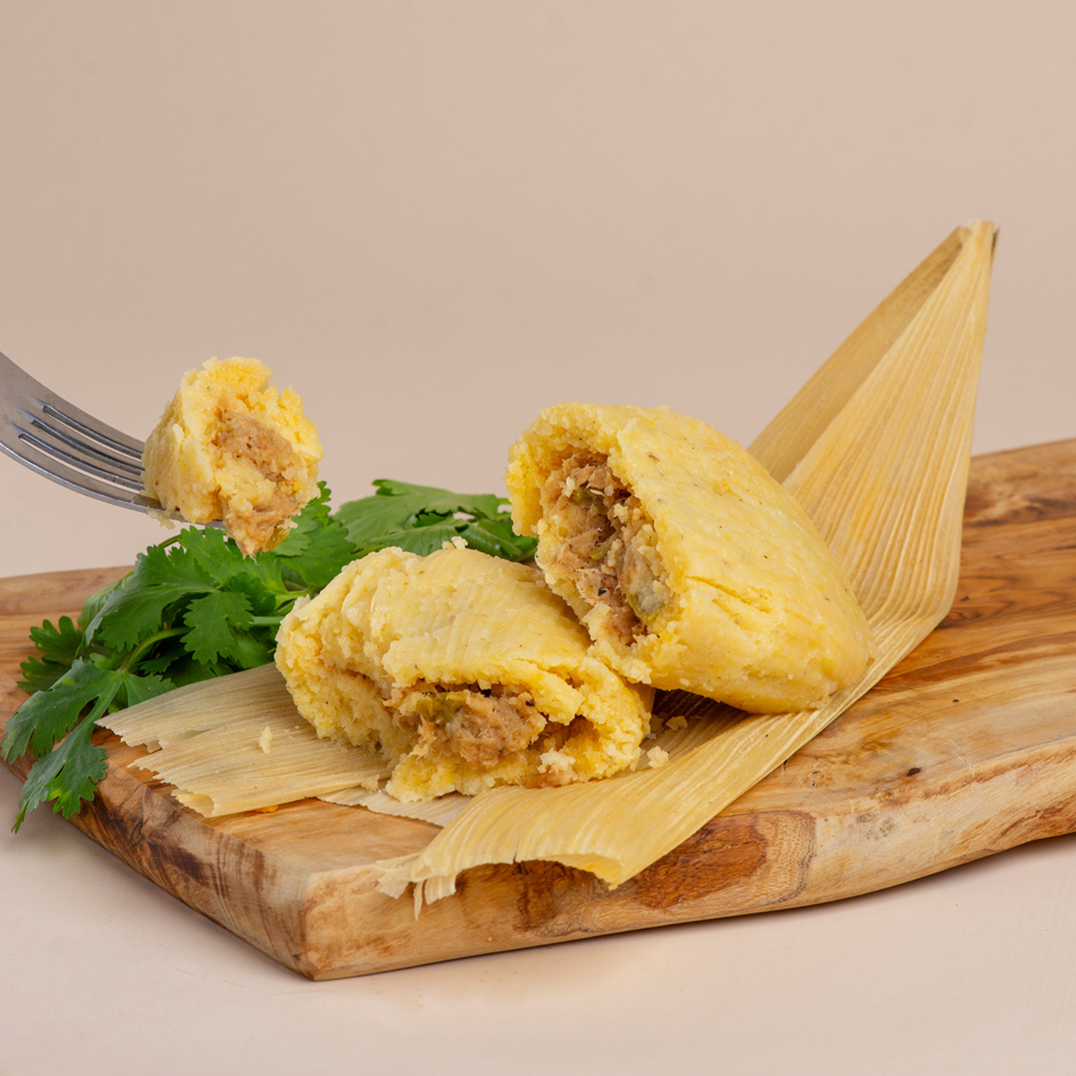 8 Single Serve/Case - Green Chile Pork & Cheese Tamales