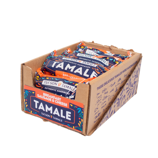 8 Single Serve/Case - Breakfast Sausage & Cheese Tamales