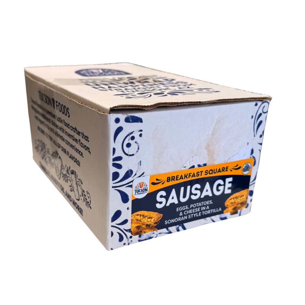 8 Single Serve/Case - Sausage & Egg Breakfast Squares