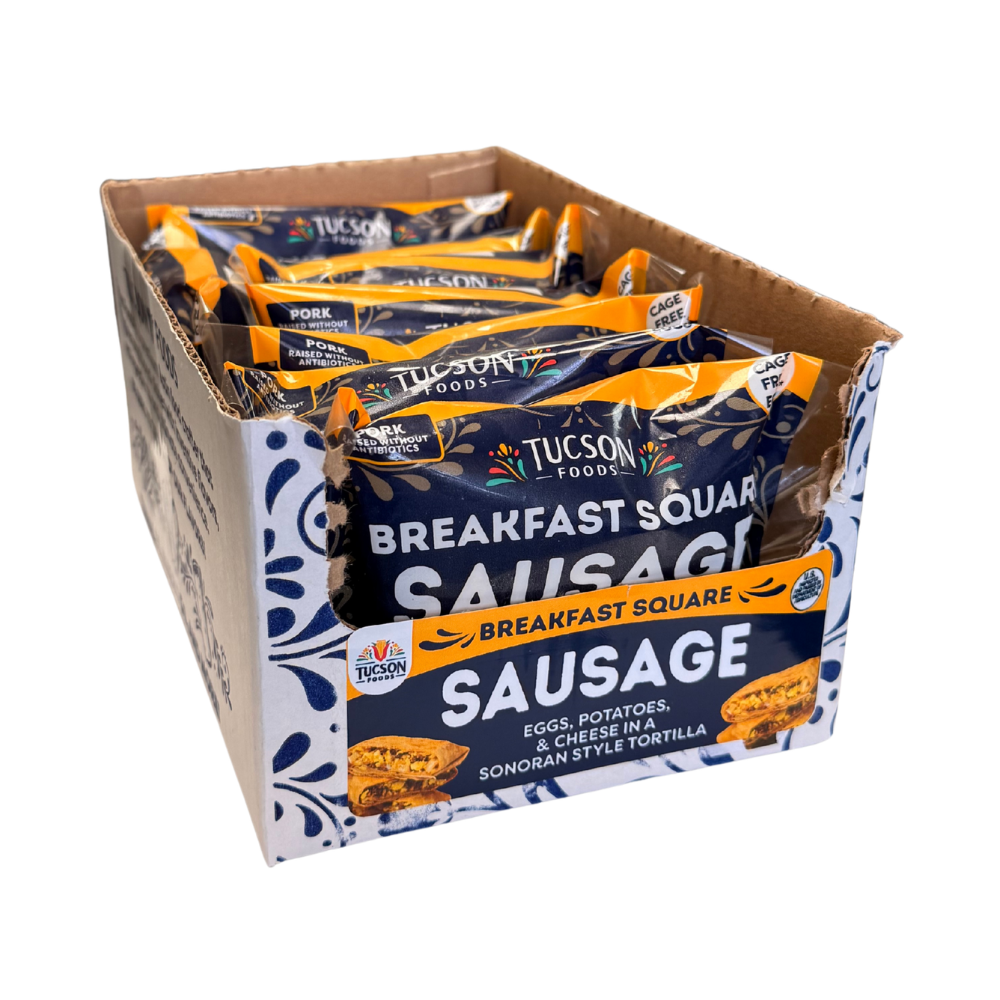 8 Single Serve/Case - Sausage & Egg Breakfast Squares