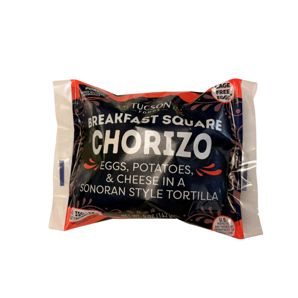 8 Single Serve/Case - Chorizo & Egg Breakfast Squares