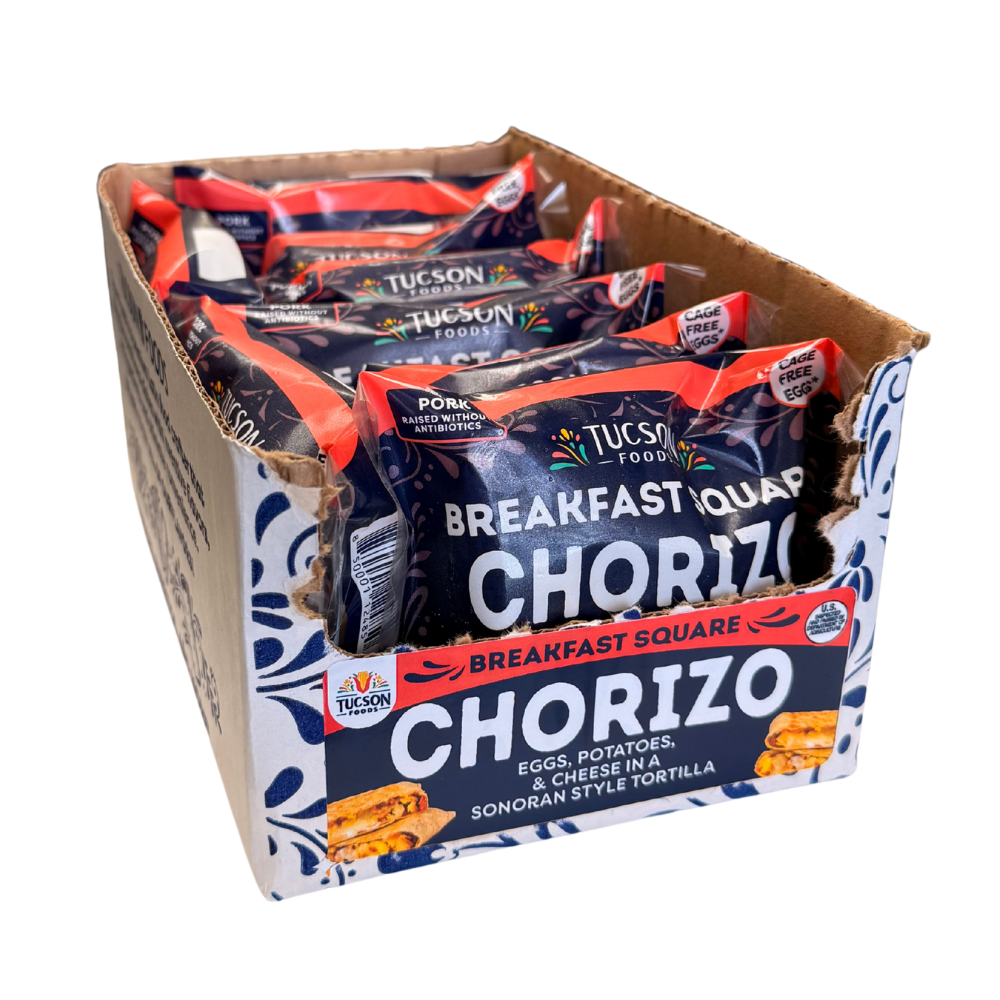 8 Single Serve/Case - Chorizo & Egg Breakfast Squares