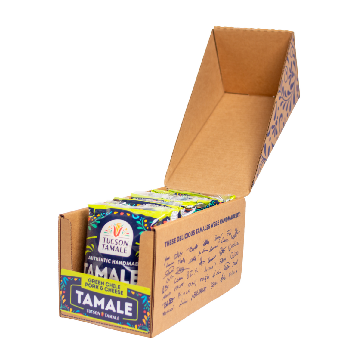 6 Twin Packs/Case - Green Chile Pork & Cheese Tamales
