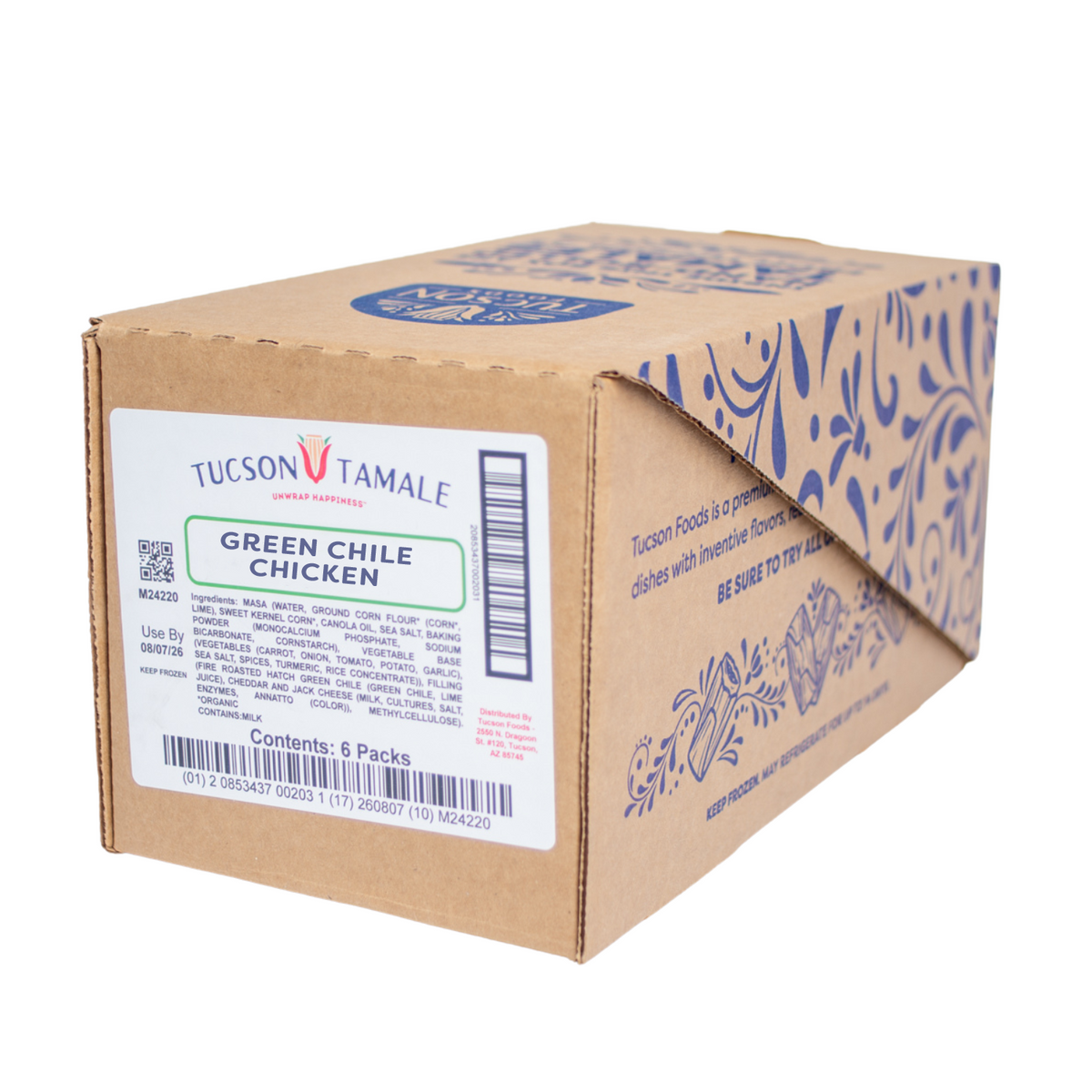 6 Twin Packs - Green Chile & Chicken Tamales