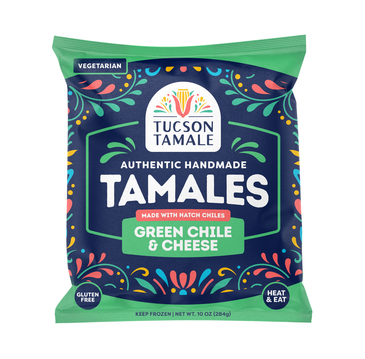 6 Twin Packs/Case - Green Chile & Cheese Tamales
