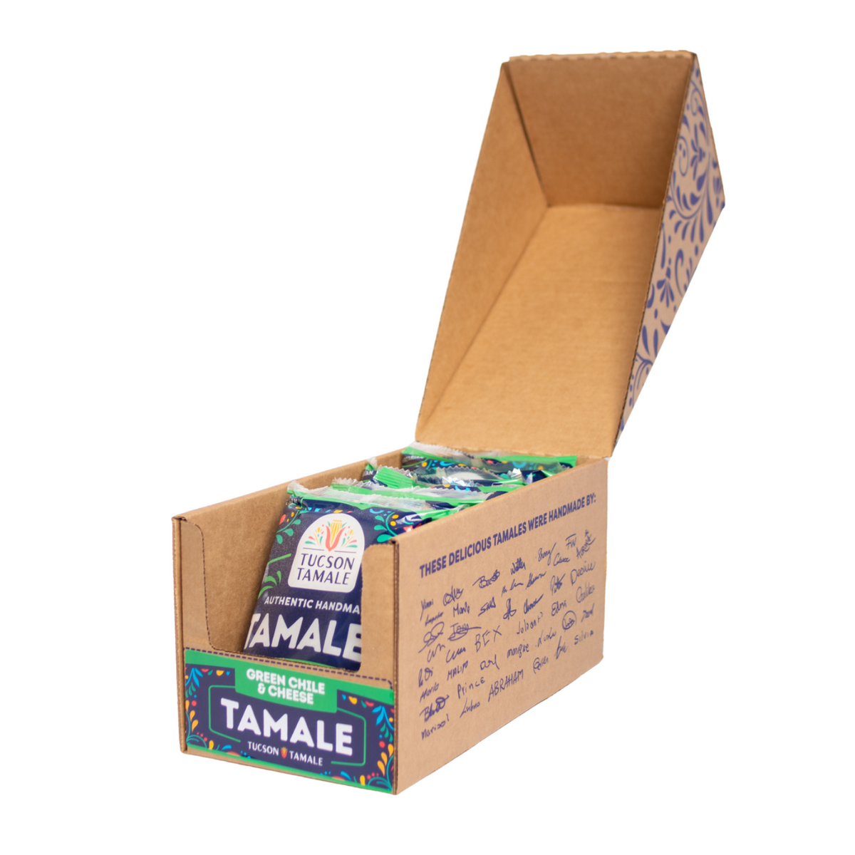6 Twin Packs/Case - Green Chile & Cheese Tamales