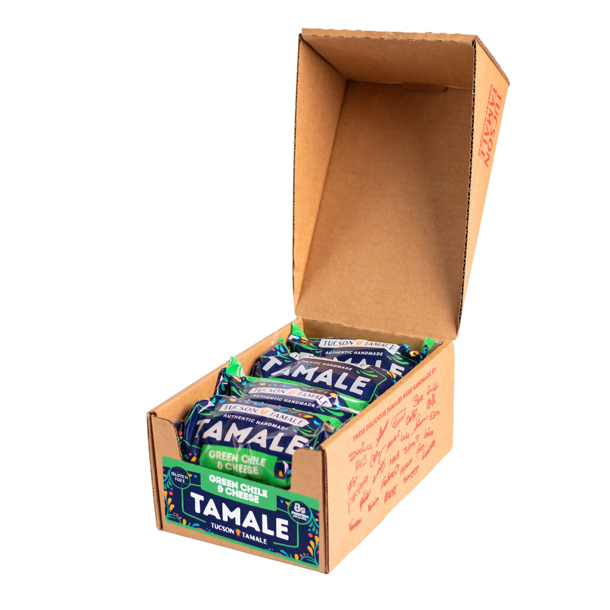 8 Single Serve/Case - Green Chile & Cheese Tamales
